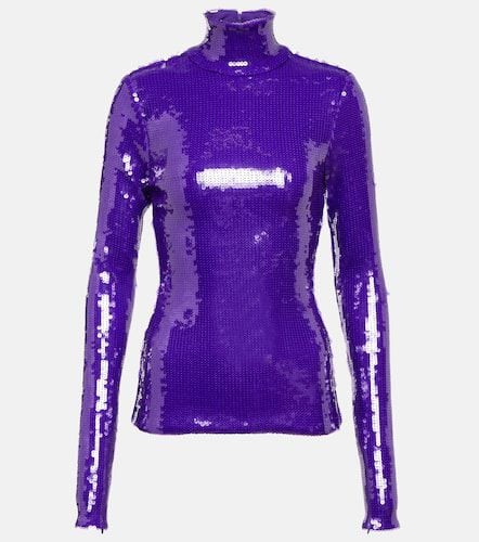 Sequined turtleneck top - LaQuan Smith - Modalova