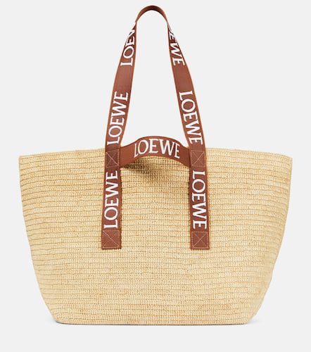 Fold Shopper raffia basket bag - Loewe - Modalova