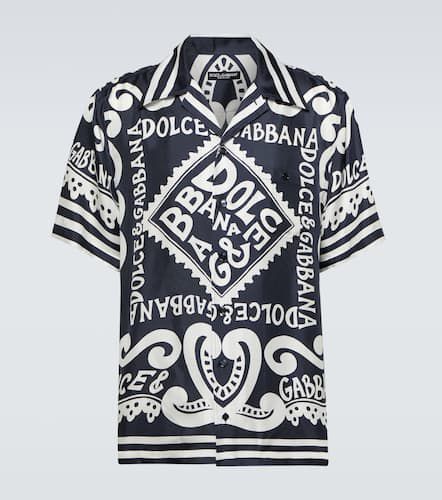 Camisa Marina de sarga de seda - Dolce&Gabbana - Modalova