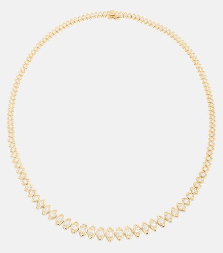 Halskette Eternity aus 14kt Gelbgold mit Diamanten - Sydney Evan - Modalova