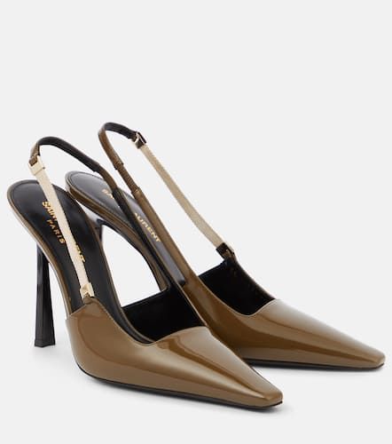 Blake 110 patent leather slingback pumps - Saint Laurent - Modalova