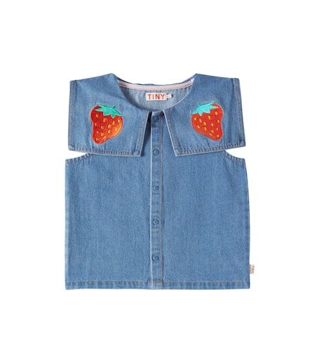 Blusa Strawberries en denim - Tinycottons - Modalova