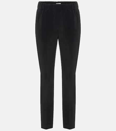 Silk-blend cropped pants - Brunello Cucinelli - Modalova