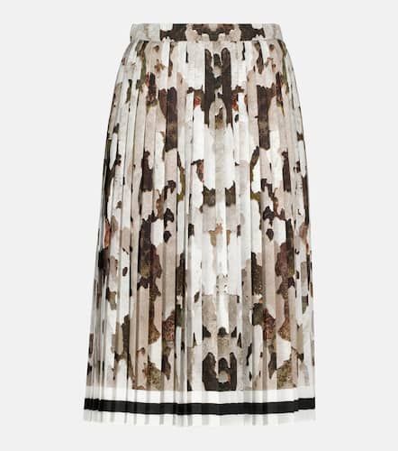 Falda midi plisada estampada - Burberry - Modalova