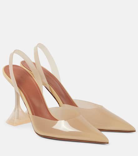 Pumps slingback Holli Glass 95 in PVC - Amina Muaddi - Modalova