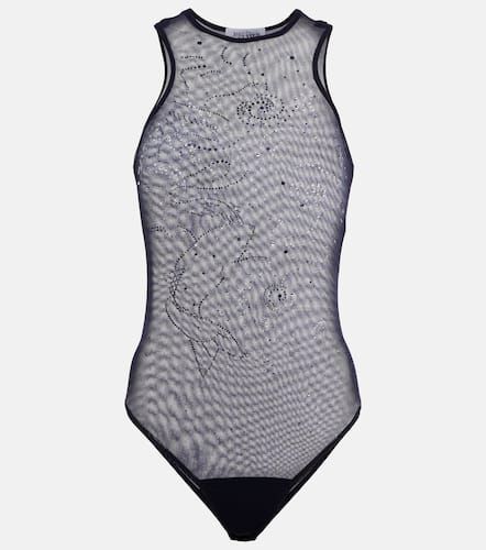 Embellished printed mesh bodysuit - Jean Paul Gaultier - Modalova