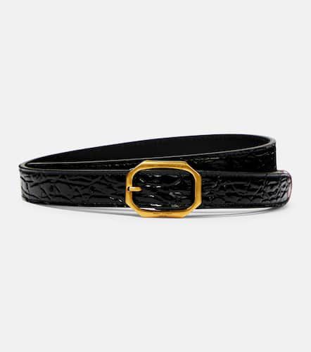 Mock-croc leather belt - Saint Laurent - Modalova