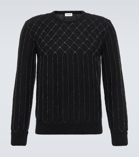 Patterned mohair wool-blend sweater - Saint Laurent - Modalova