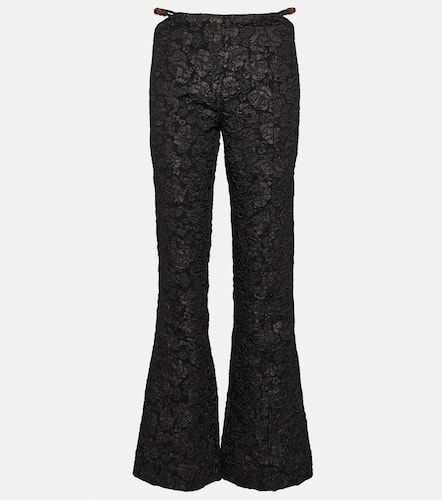 Ganni Pantalones flared en jacquard - Ganni - Modalova