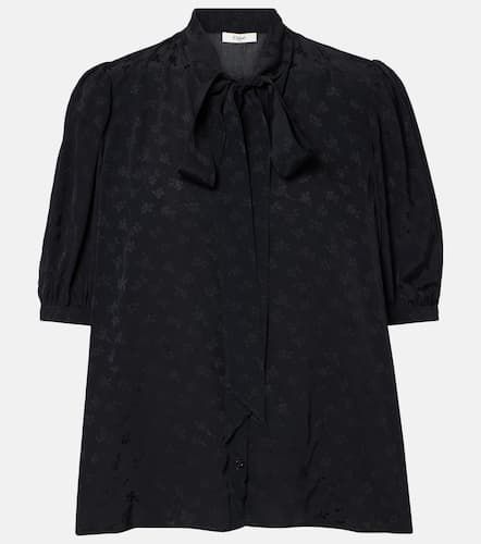 Chloé Blusa de jacquard floral con volantes - Chloe - Modalova