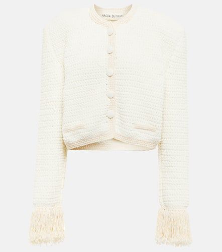 Fringe-trimmed crochet jacket - Magda Butrym - Modalova