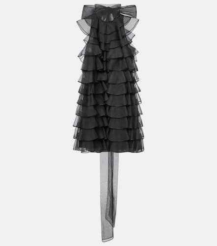 Ruffled silk organza minidress - Valentino - Modalova