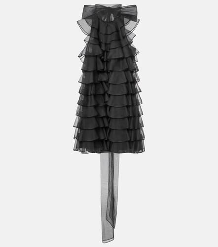 Ruffled silk organza minidress - Valentino - Modalova