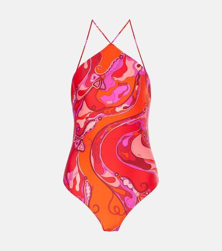 Bañador estampado con cuello halter - Pucci - Modalova