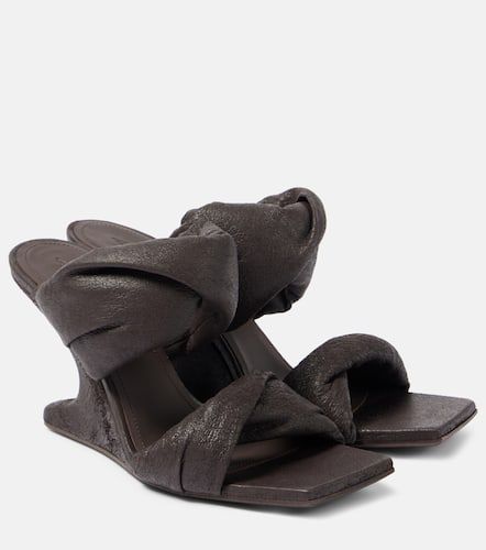 Mules Twisted Cantilever 80 de piel - Rick Owens - Modalova