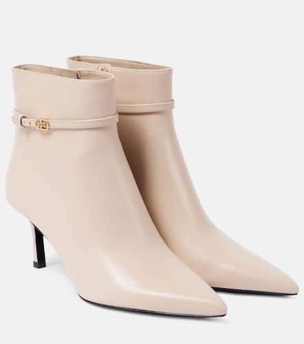 Ankle Boots Double T Buckle 65 aus Leder - Tory Burch - Modalova