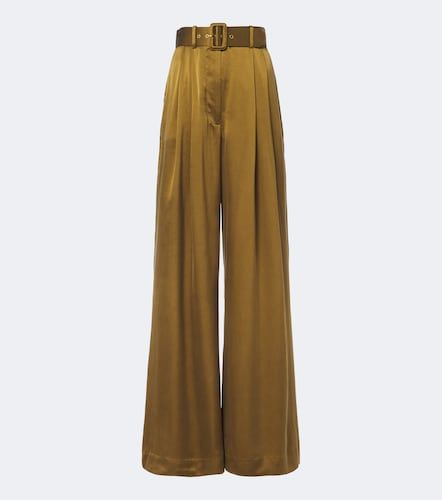 Pantaloni a gamba larga in seta plissé - Zimmermann - Modalova