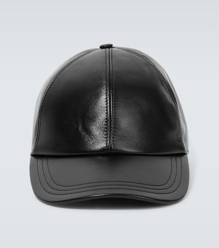 Prada Cappello da baseball in pelle - Prada - Modalova