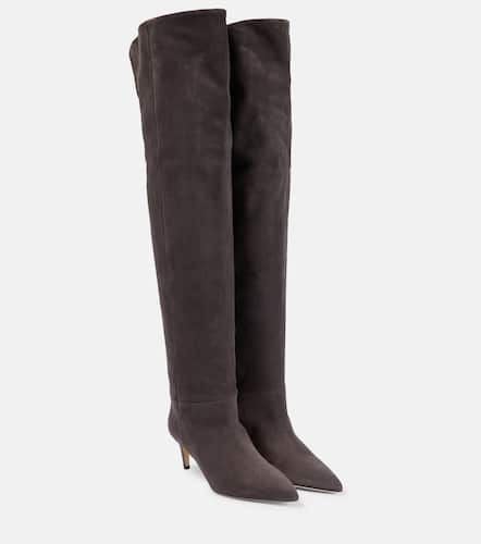 Overknee-Stiefel aus Veloursleder - Paris Texas - Modalova