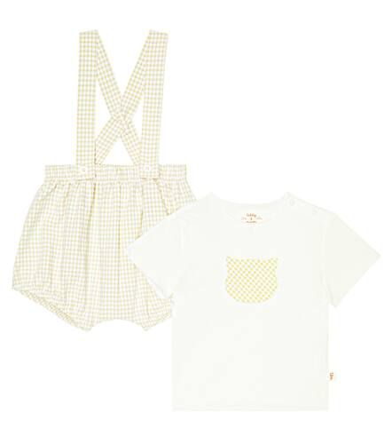 Baby - T-shirt e culottes in cotone a quadri - Il Gufo - Modalova
