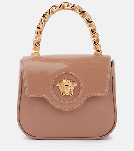 La Medusa Mini patent leather tote bag - Versace - Modalova