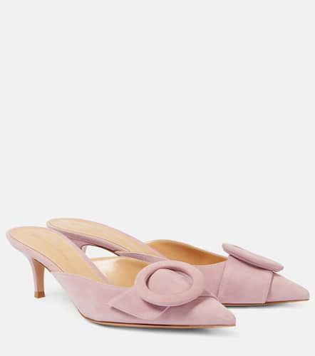 Mules Portofino 55 aus Veloursleder - Gianvito Rossi - Modalova