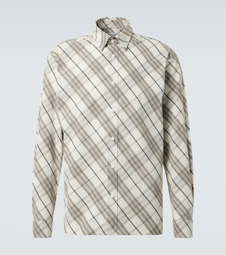 Check cotton overshirt - Burberry - Modalova