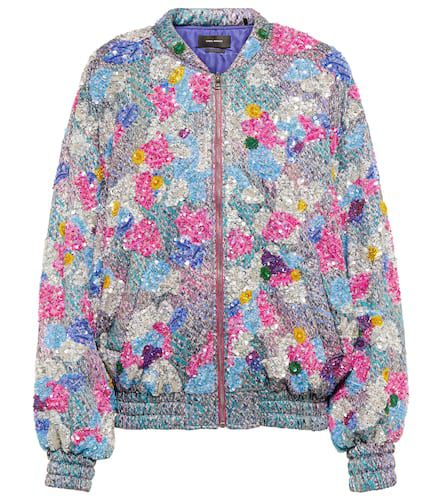 Adeline silk-blend bomber jacket - Isabel Marant - Modalova