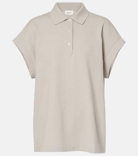 Cassandre cotton-blend pique polo shirt - Saint Laurent - Modalova