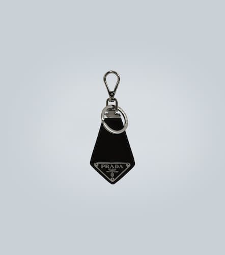 Prada Leather key ring with logo - Prada - Modalova