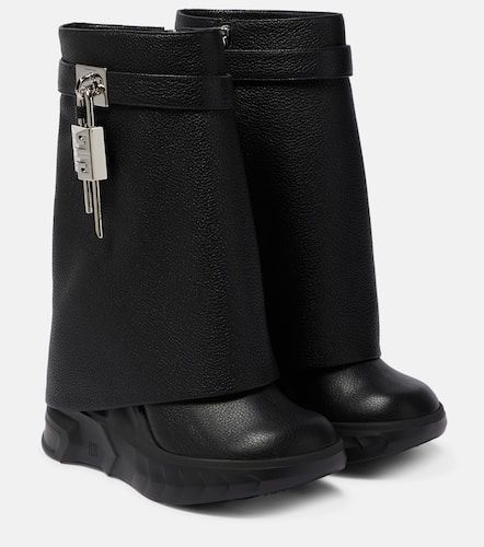 Shark Lock 115 leather ankle boots - Givenchy - Modalova