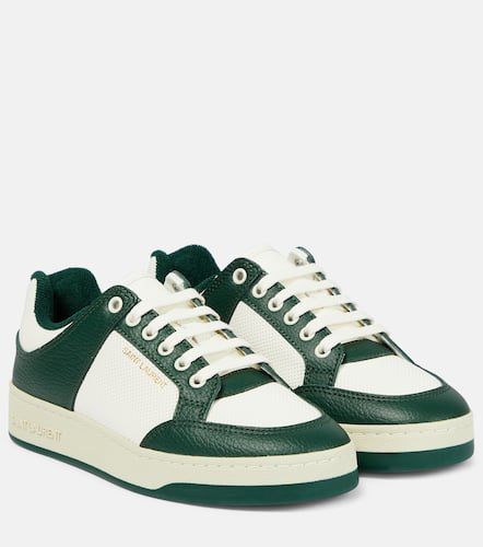 SL/61 leather and suede sneakers - Saint Laurent - Modalova