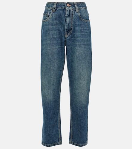 High-Rise Straight Jeans - Brunello Cucinelli - Modalova