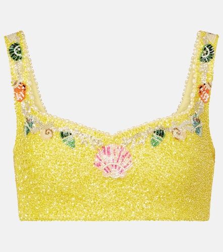 Crop top Marina adornado - Clio Peppiatt - Modalova