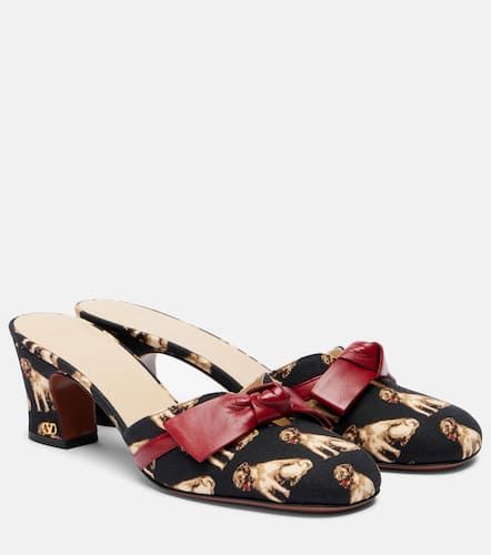 Mules Knotty 60 in pelle con stampa - Valentino Garavani - Modalova