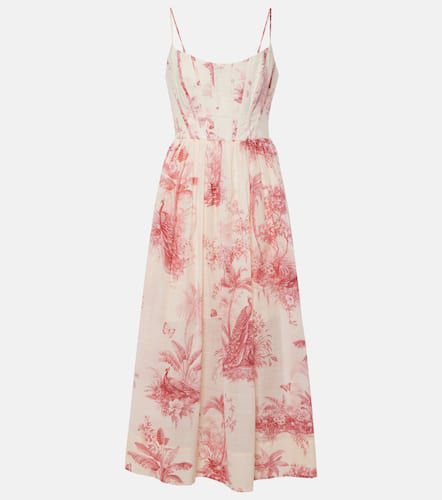 Waverly floral cotton corset dress - Zimmermann - Modalova