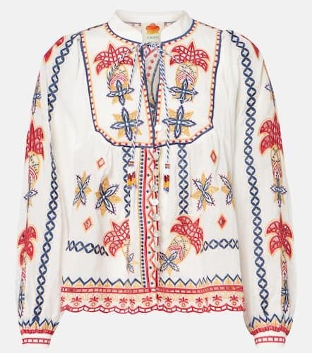 Mary's Tiles embroidered cotton blouse - Farm Rio - Modalova