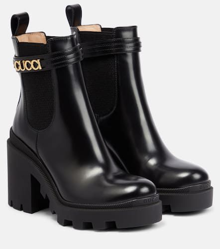 Gucci Logo leather Chelsea boots - Gucci - Modalova