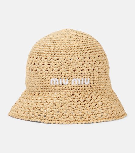 Sombrero de pescador de croché - Miu Miu - Modalova