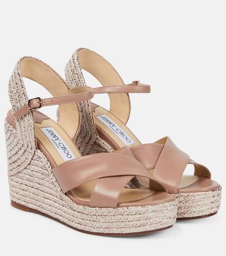 Sandalias Dellena 100 de piel con cuña - Jimmy Choo - Modalova