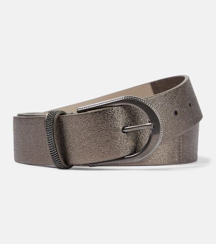 Embellished suede belt - Brunello Cucinelli - Modalova