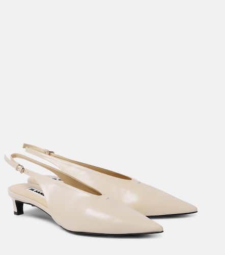 Slingback-Pumps aus Leder - Jil Sander - Modalova