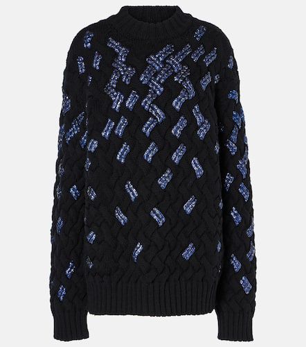 Pullover aus Schurwolle mit Pailletten - Dries Van Noten - Modalova