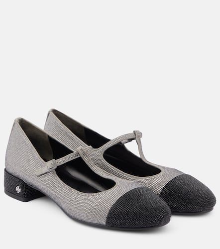 Mary-Jane-Ballerinas mit Kristallen - Tory Burch - Modalova