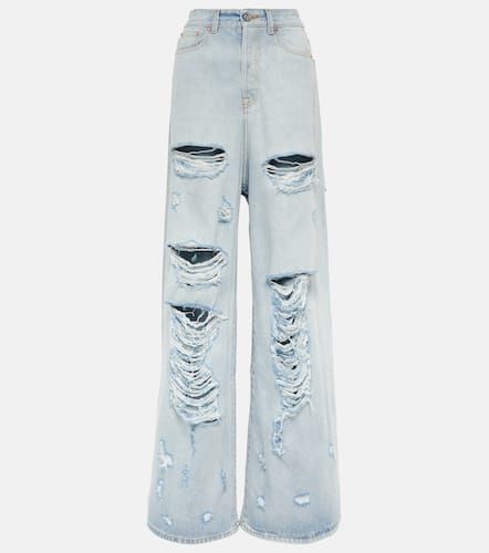 Vetements Distressed wide-leg jeans - Vetements - Modalova
