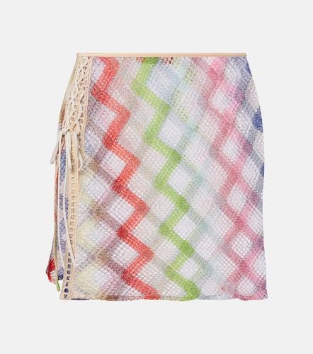Mini-jupe Zig Zag en crochet - Missoni - Modalova