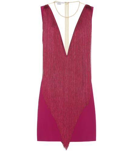 Vestido corto de crepé con flecos - Stella McCartney - Modalova