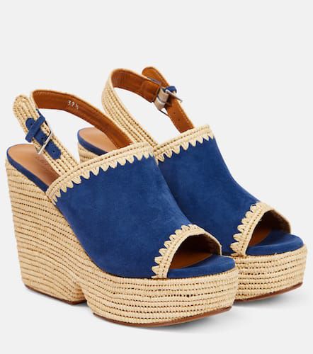 Clergerie Damya suede wedge sandals - Clergerie - Modalova