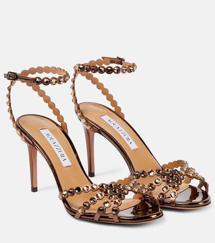 Tequila 85 embellished leather sandals - Aquazzura - Modalova