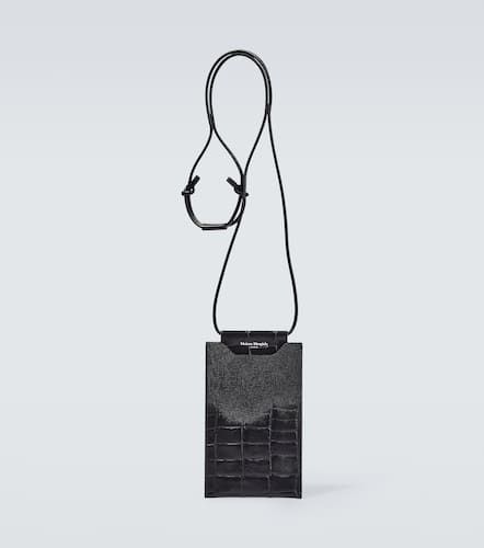 Croc-effect leather phone pouch - Maison Margiela - Modalova